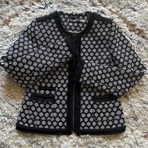 Karl Lagerfeld Black and White Blazer